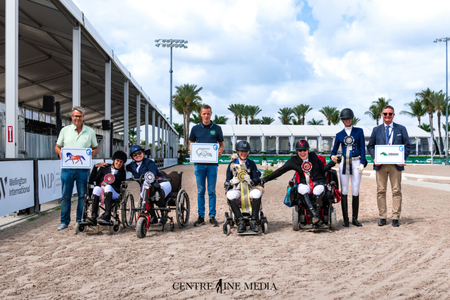The U.S. Para Dressage team Cntre Line Media